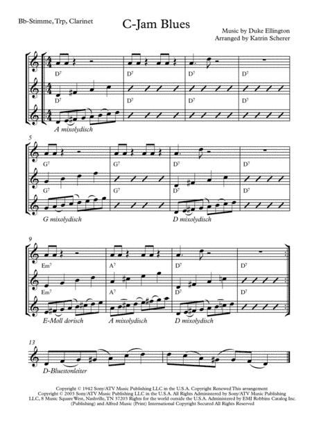 C-jam Blues (arr. Katrin Scherer)