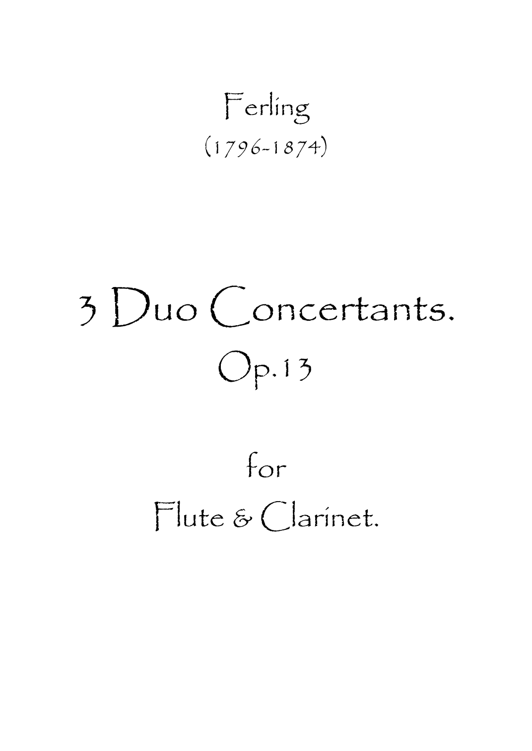3 Duo Concertants. (arr. Spence Bundy)
