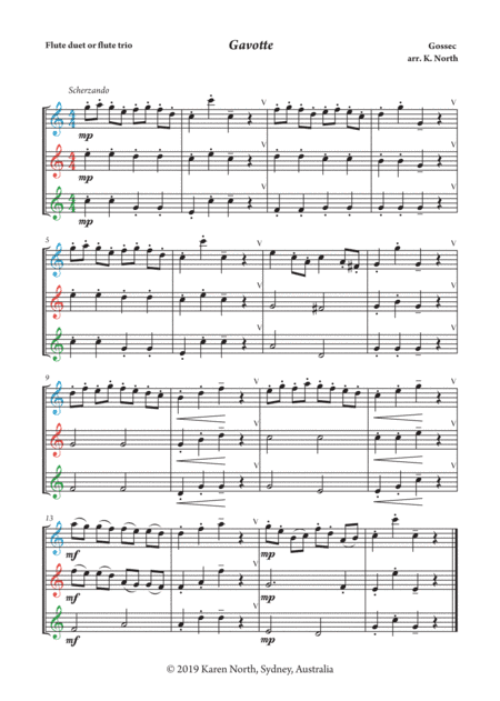 Gavotte (arr. Karen North)