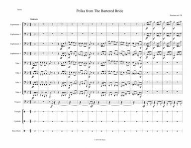 Polka from the Bartered Bride for tuba ensemble with percussion (arr. Tim Olt)
