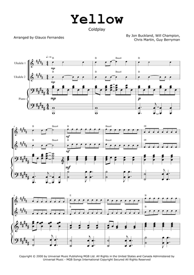 Yellow (arr. Glauco Fernandes)