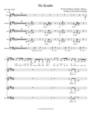 No Scrubs (arr. Jane York)