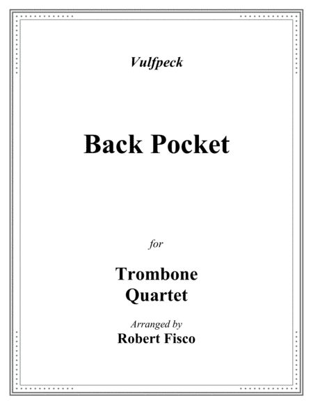 Back Pocket (arr. Robert Fisco)
