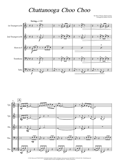 Chattanooga Choo Choo (arr. Robert Newth)