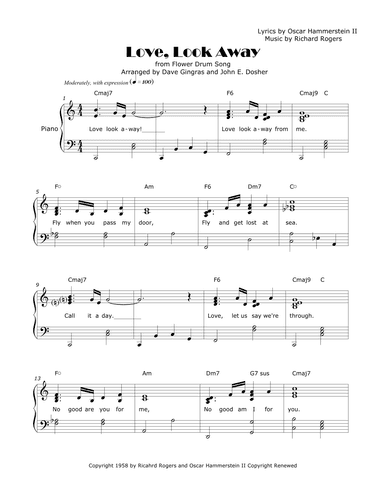 Love, Look Away (arr. Dave Gingras and John E. Dosher)