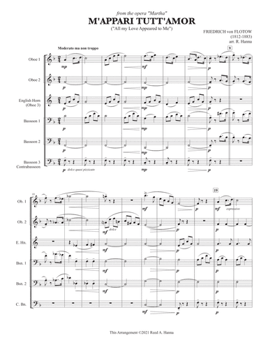 M'Appari Tutt'amor from Martha (Double Reed Ensemble) (arr. Reed Hanna)