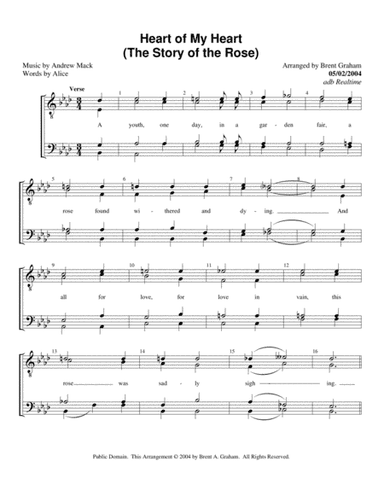 Heart of My Heart (men) (arr. Brent Graham)