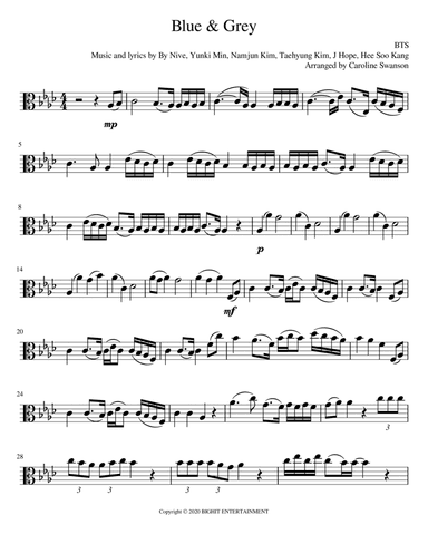 Blue & Grey (arr. Caroline Swanson)