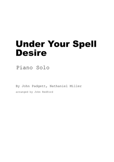 Under Your Spell (arr. John Redford)