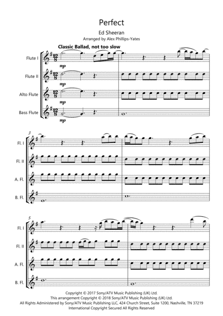 Perfect (arr. Alex Phillips-Yates)
