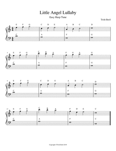 Little Angel Lullaby For Harp