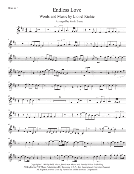 Endless Love (arr. Kevin Busse)
