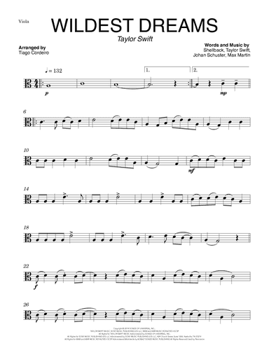 Wildest Dreams (arr. Tiago Cordeiro)