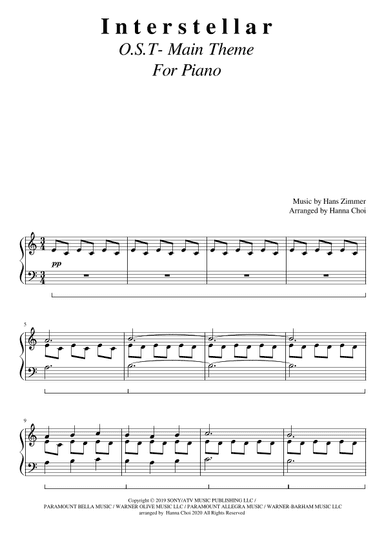 Interstellar (arr. Hanna Choi)