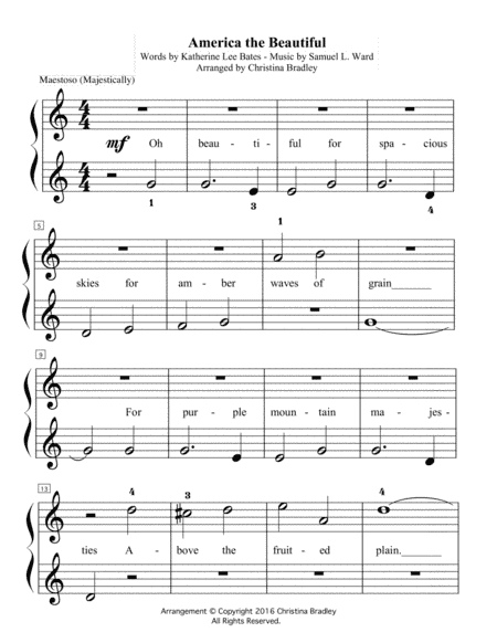 America the Beautiful (arr. Christina Bradley)
