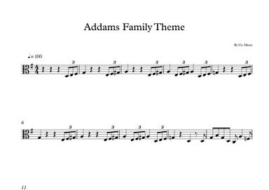 Addams Family Theme (arr. E.P)