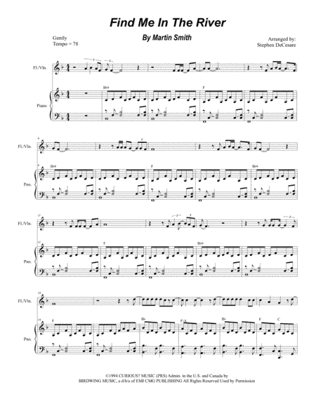 Find Me In The River (arr. Stephen DeCesare)
