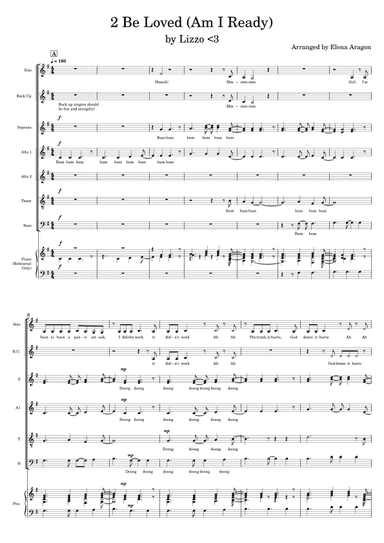 2 Be Loved (am I Ready) (arr. Lena Aragon)