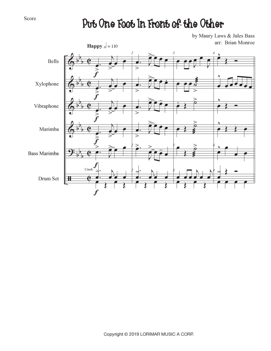 Put One Foot In Front Of The Other (arr. Brian Monroe)