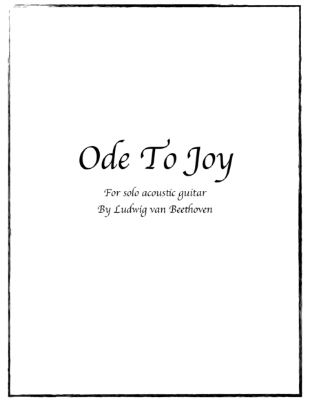 Ode To Joy (arr. Keith Stevens)