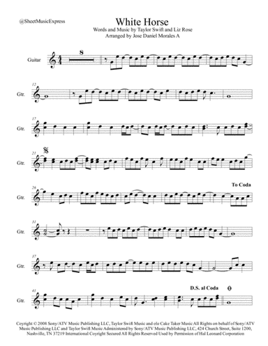 White Horse (arr. Jose Daniel Morales A.)