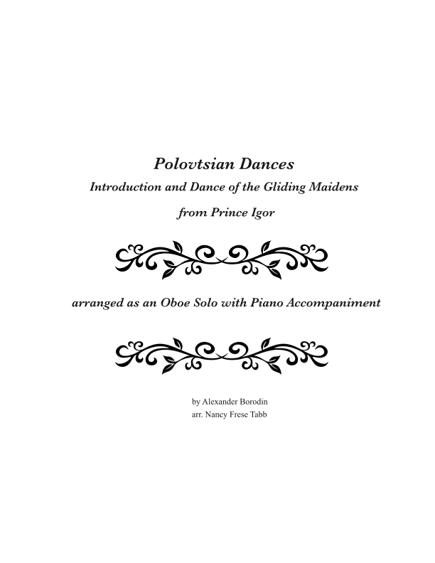 Polovtsian Dances (Introduction and Dance of the Gliding Maidens) (arr. Nancy Frese Tabb)