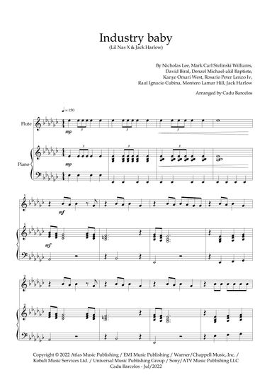 Industry Baby (arr. Cadu Barcelos)