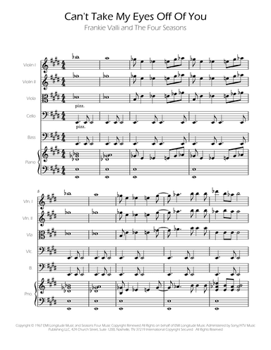 Can't Take My Eyes Off Of You (arr. Ygor Nunes)