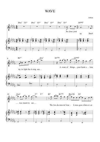 Wave (arr. Alex Nunes Rodriguez)