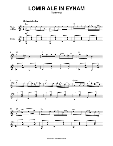 Lomir Ale In Eynam (arr. Mark Phillips)