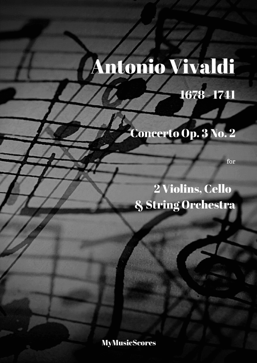 Vivaldi Concerto Op. 3 No. 2 for 2 Violins, Cello and String Orchestra (arr. Paul Wood)