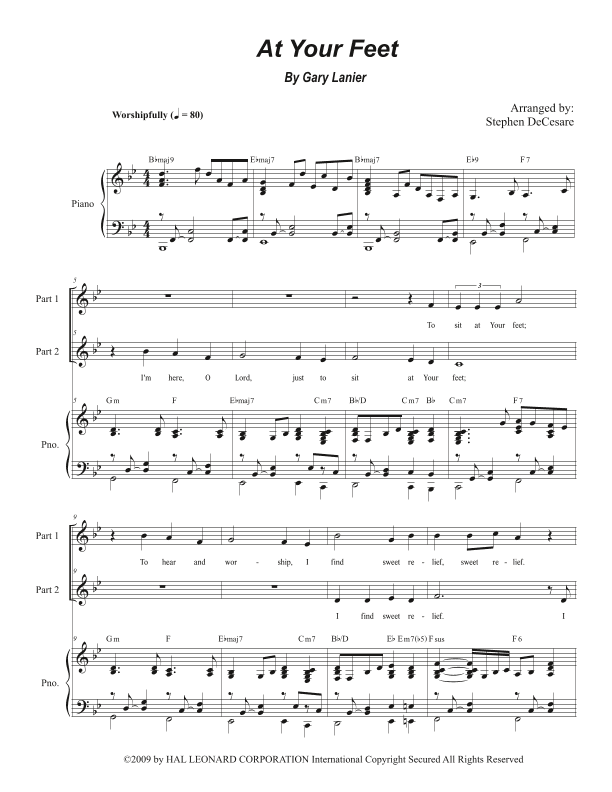 At Your Feet (arr. Stephen DeCesare)