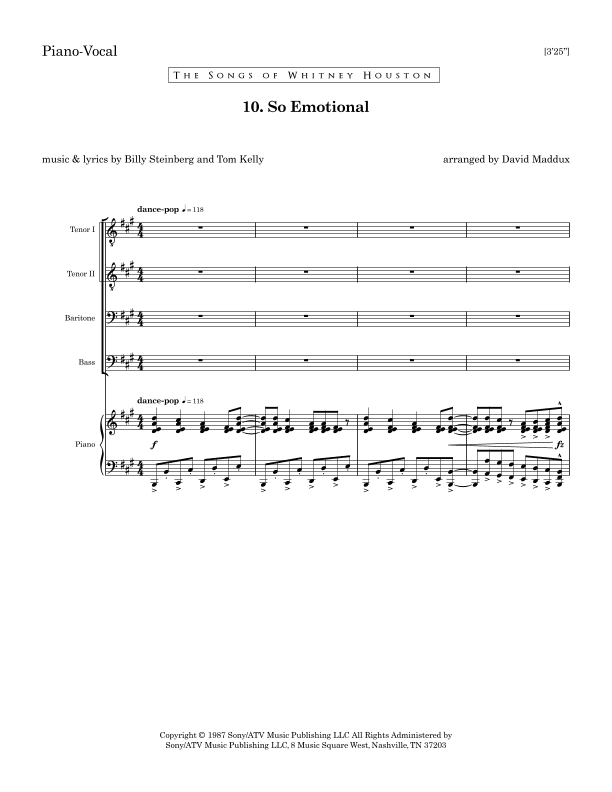 So Emotional (arr. David Maddux)