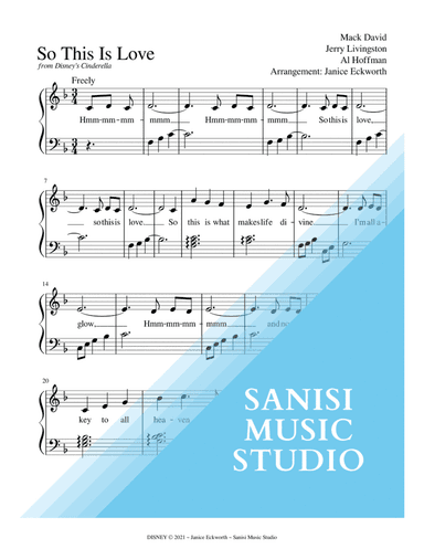 So This Is Love (arr. Janice Eckworth)
