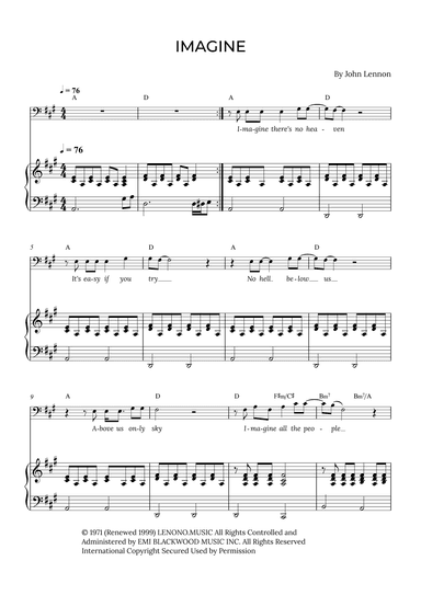 Imagine (arr. Alex Nunes Rodrigues)