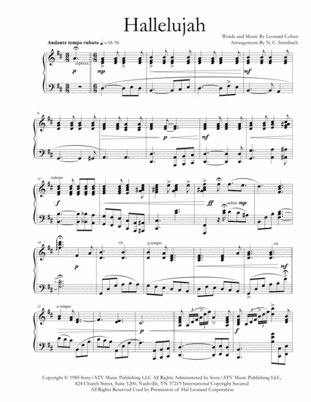 Hallelujah (arr. Nicholas C. Steinbach)