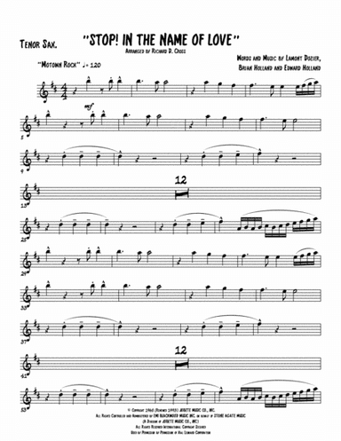 Stop! In The Name Of Love (arr. Richard D. Cross)