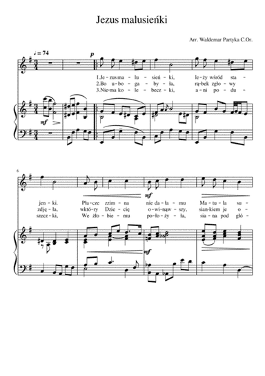 Koleda / Polish Christmas carol "Jezus malusienski"