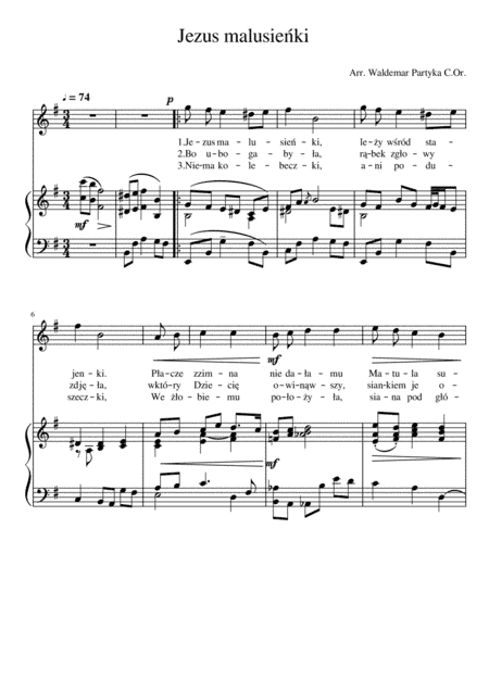 Koleda / Polish Christmas carol "Jezus malusienski"