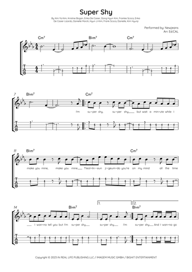 Super Shy (arr. Arr. Ed.CAL)