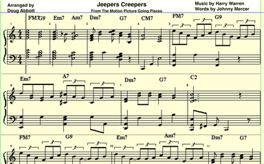 Jeepers Creepers (arr. Doug Abbott)