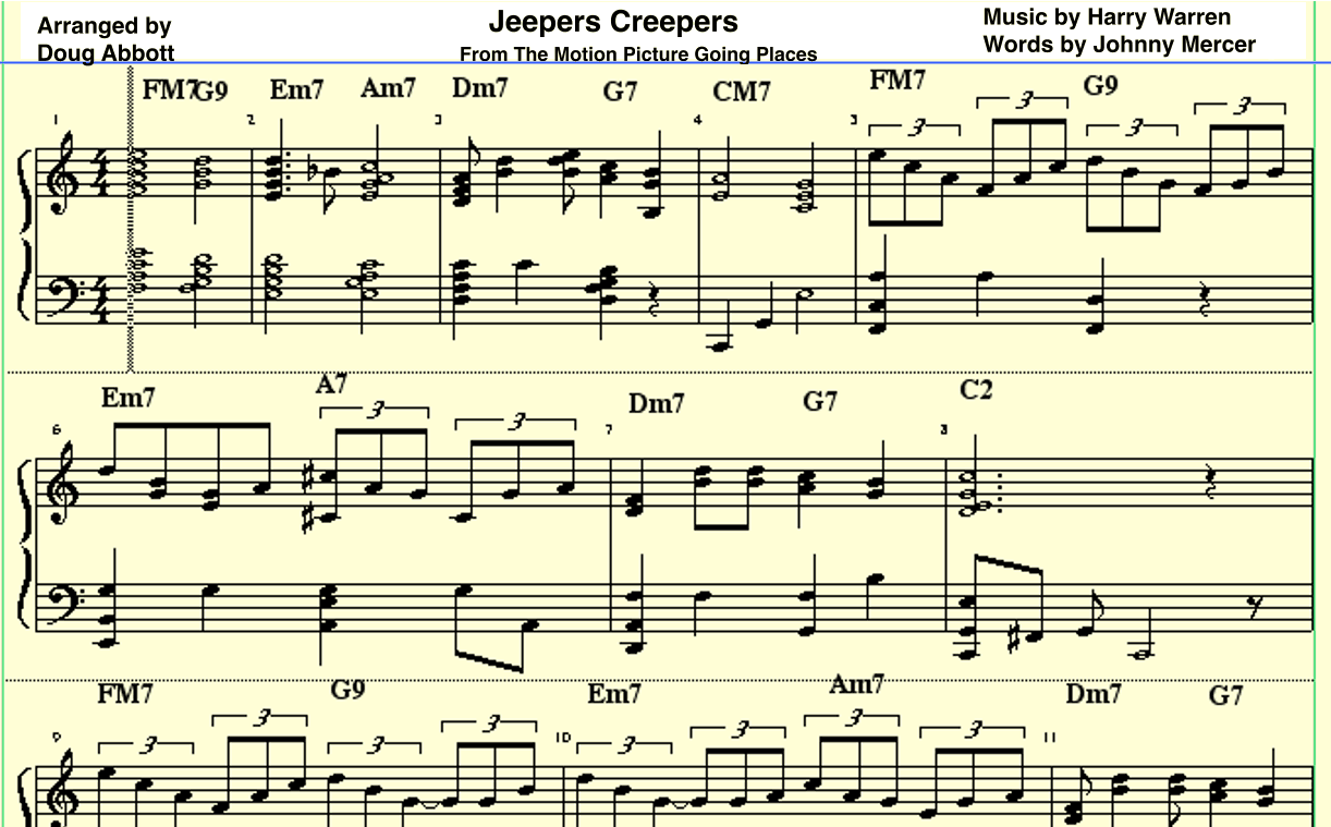Jeepers Creepers (arr. Doug Abbott)