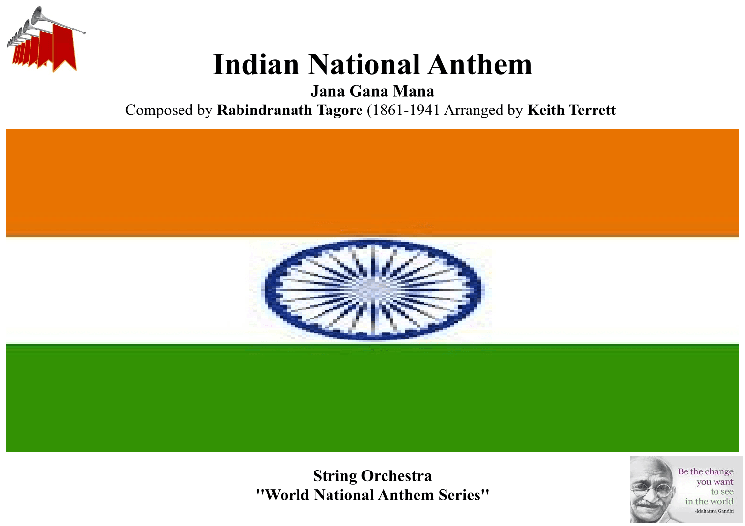 Indian National Anthem for String Orchestra  (MFAO World National Anthem Series) (arr. Keith Terrett)