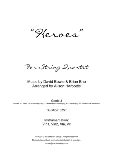 Heroes (arr. Alison Harbottle)