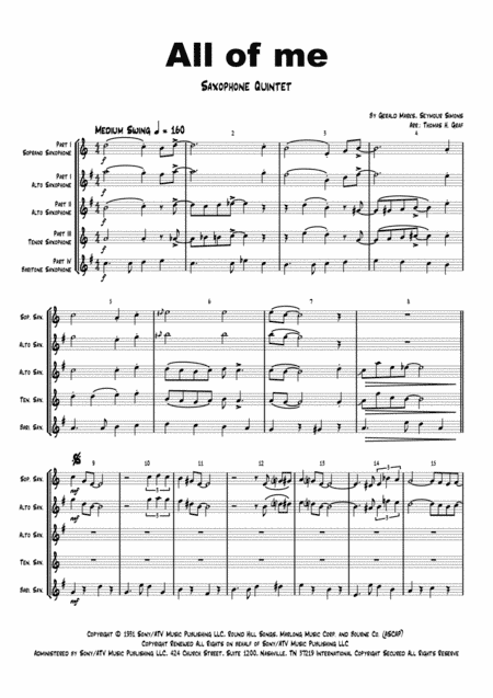 All Of Me (arr. Thomas H. Graf)