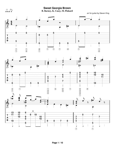 Sweet Georgia Brown (arr. Steven King)