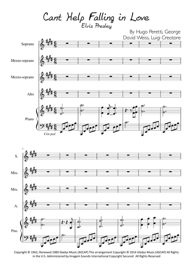 Can't Help Falling In Love (arr. Emily Howell)