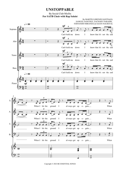 Unstoppable (arr. SCMusic)