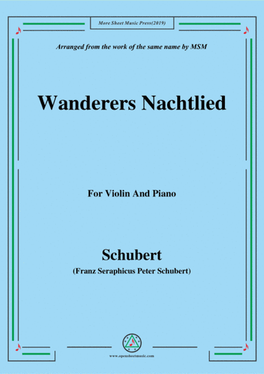 Schubert-Heidenröslein,for Flute and Piano (arr. MSM)