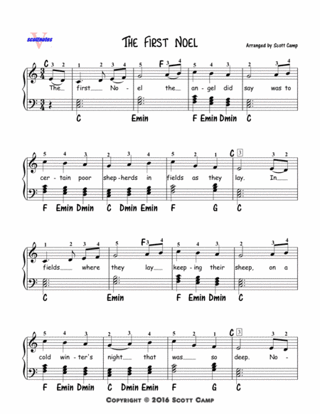 The First Noel (Second Year Piano Students) (arr. Scott Camp)